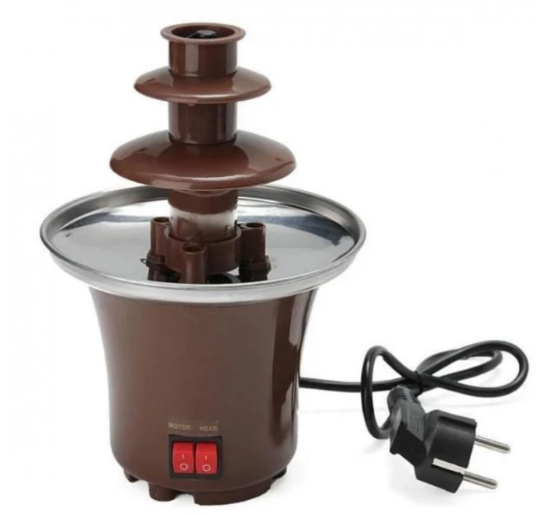 Фонтан шоколадный Chocolate Magic для фондя 22 см Коричневый (2387)