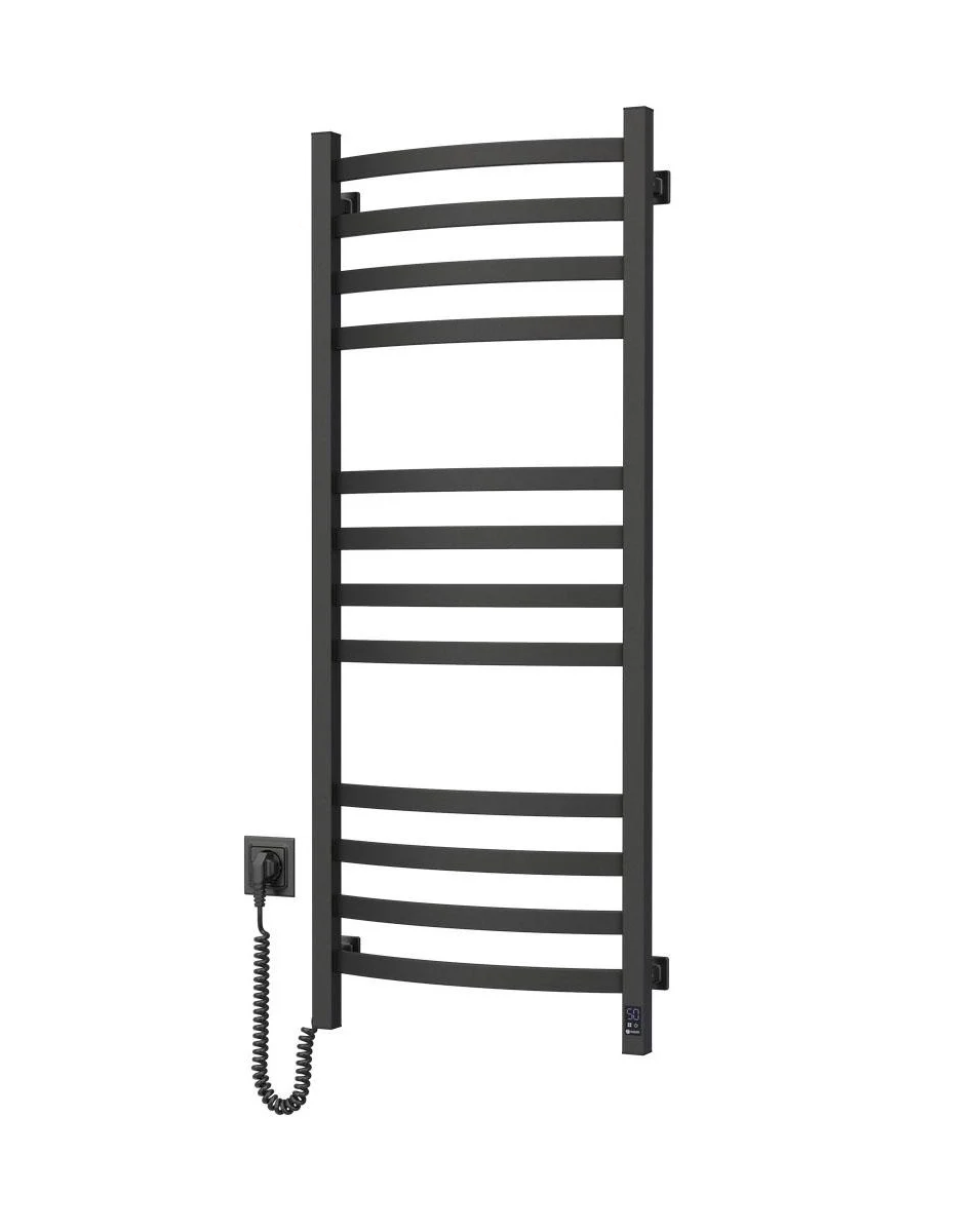 Рушникосушка електрична NAVIN Avalon 480х1200 Sensor з Wi-Fi ліва Чорний Муар (E12-203155-4812)