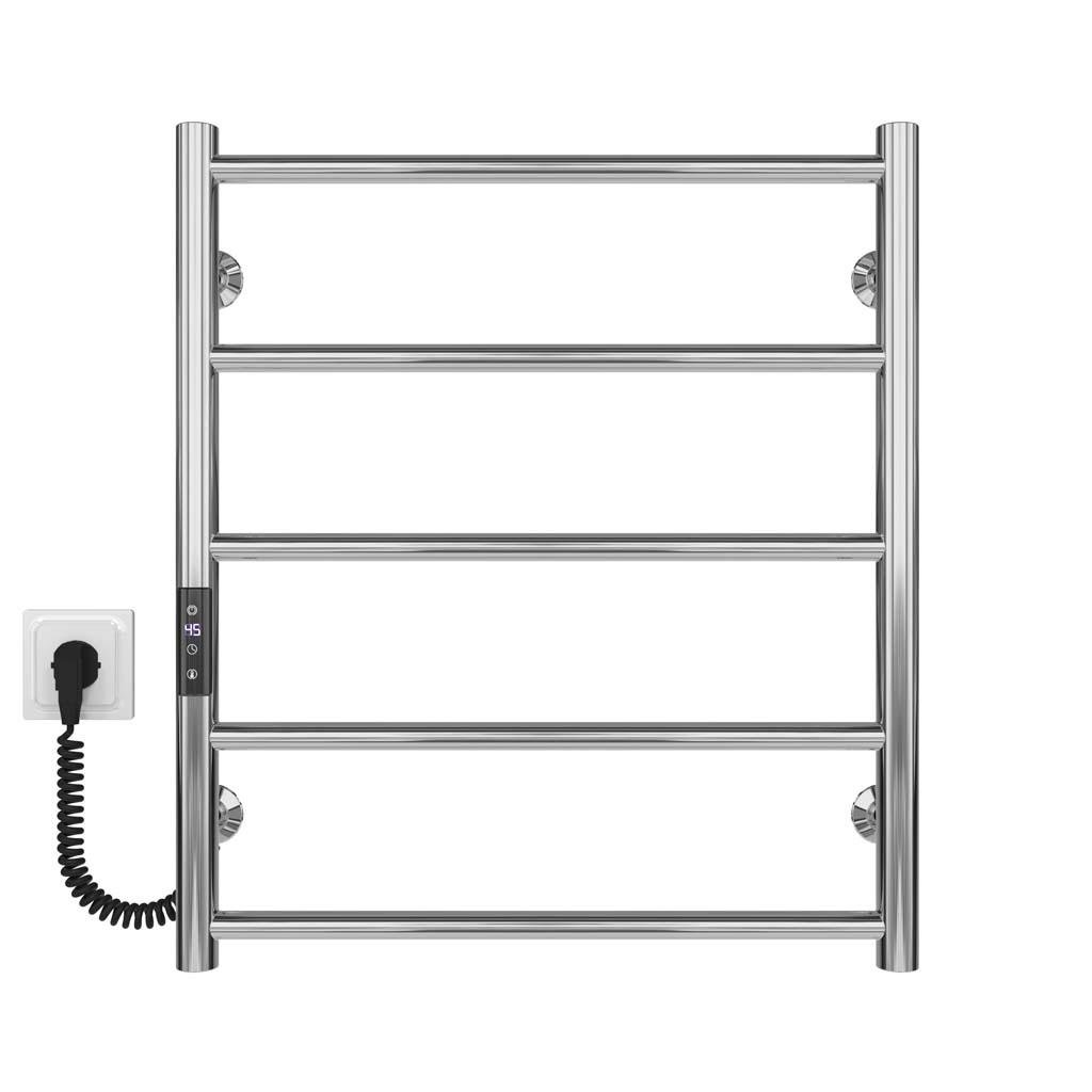Полотенцесушитель электрический HeatPro Dike P5 полированный левостороннее подключение 600x400 мм (CH-DI6004005ECL)