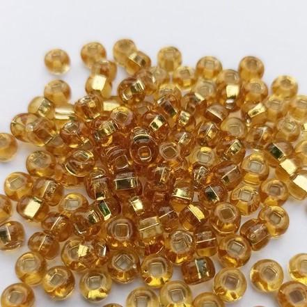 Бисер для бижутерии Peciosa 2/17050 5 г Прозрачный/Золотистый (24276991)