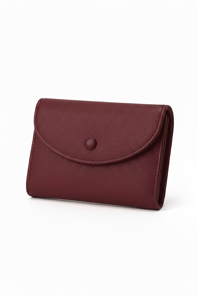 Кошелек женский из натуральной кожи 107 Бордовый (7932-3)