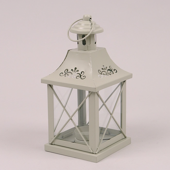 Подсвечник-фонарь металлический CL-852S (45426)