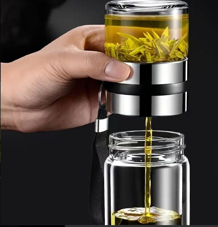 Термос-заварник для чаю з подвійною колбою скляний 500 мл (2731065079) - фото 15 Термос-заварник для чаю з подвійною колбою скляний 500 мл (2731065079) - фото 15