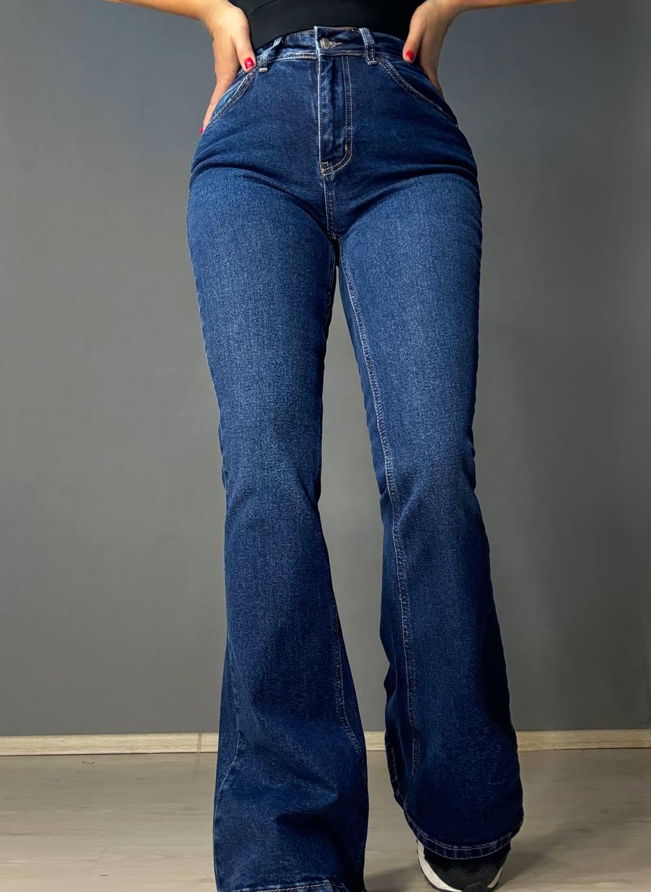 Джинси жіночі Sherocco 7034 кльош від коліна висока посадка стрейчеві р. 32 Синій (5267) - фото 5 Джинси жіночі Sherocco 7034 кльош від коліна висока посадка стрейчеві р. 32 Синій (5267) - фото 5