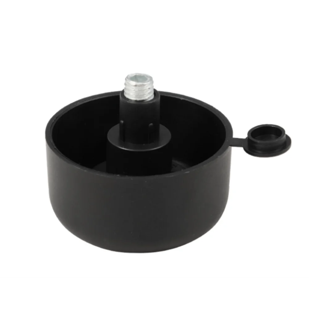 Меблева ніжка-опора Sigma регульована пластик 27 мм D 50 мм Чорний (MO1263)