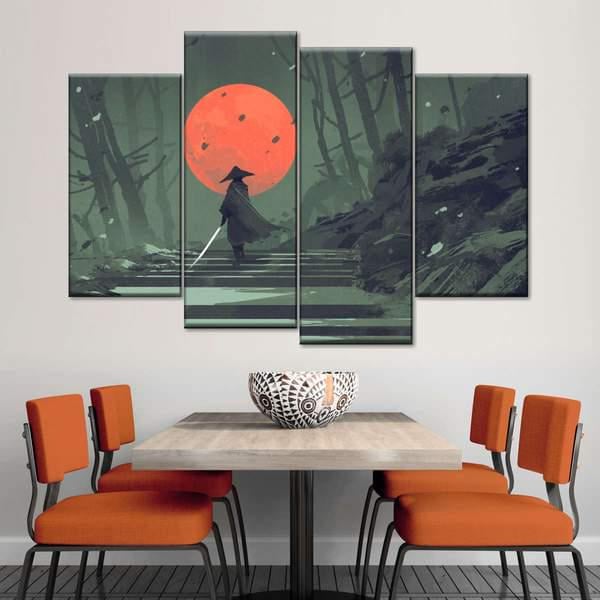 Модульная картина KIL Art Из темноты из четырех частей 89x56 см (M4_M_16)