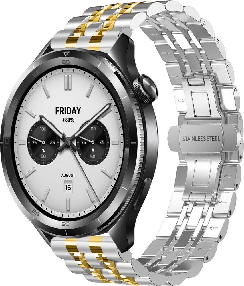 Браслет металлический Spinye Line для Xiaomi Watch S4 47 мм Silver Gold (40583-67)