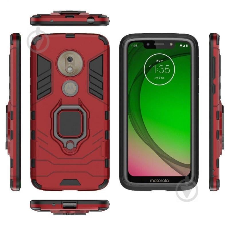 Чехол Ring Armor для Motorola Moto G7 Play Red (arbc6925) - фото 2