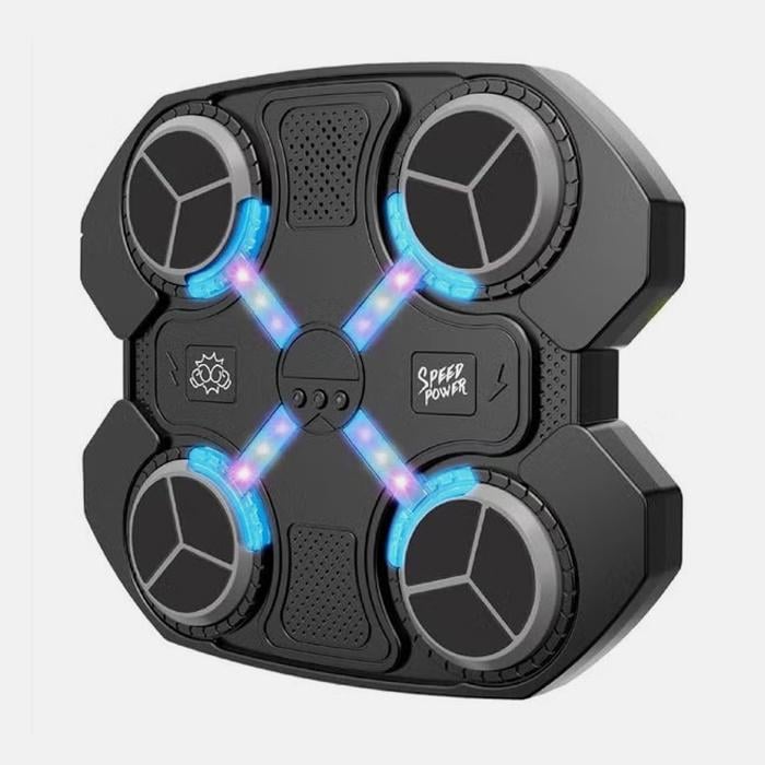 Мишень настенная музыкальная боксерская с Bluetooth-подсветкой и перчатками для детей Мишень настенная музыкальная боксерская с Bluetooth-подсветкой и перчатками для детей