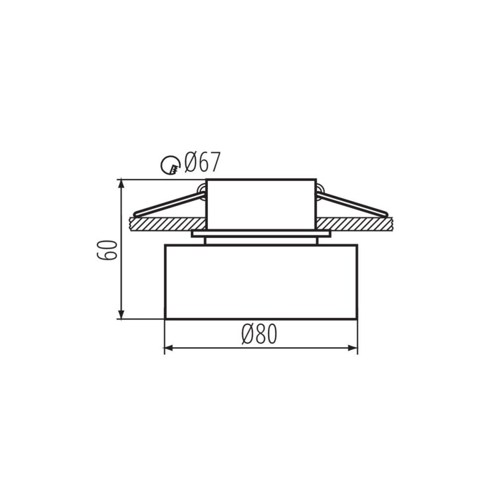 Светильник точечный Kanlux Govik GX5.3/GU10 1x10W IP20 (29232) - фото 2