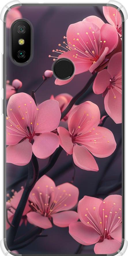 Чехол на Xiaomi Mi A2 Lite Пурпурная сакура (6075sp-1522-42517)