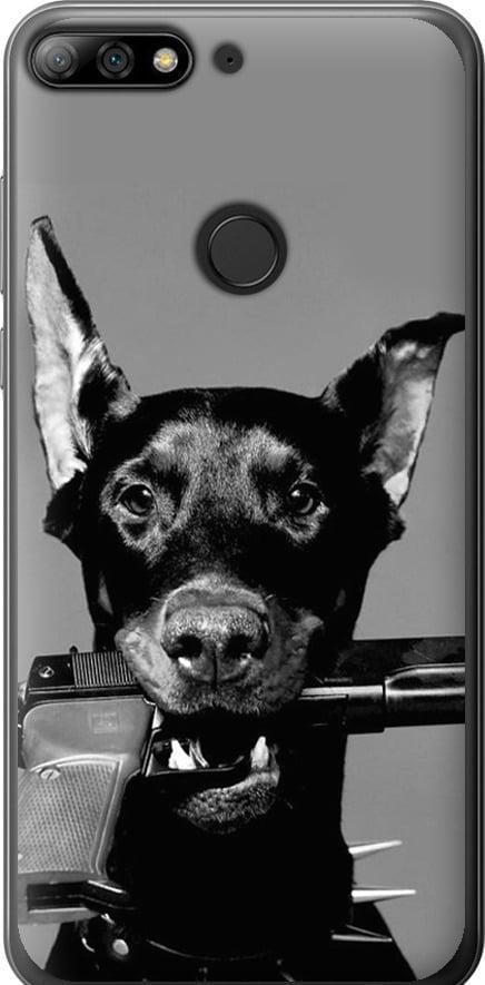 Чехол на Huawei Y7 Prime 2018 Доберман (2745t-1509-42517)
