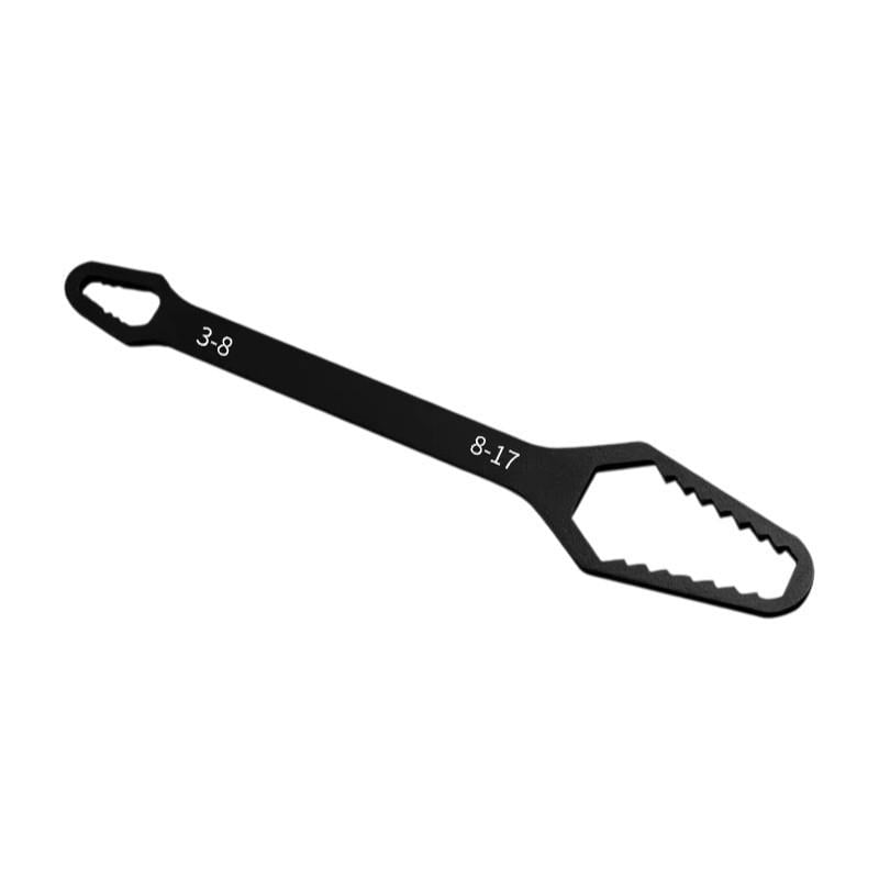 Гаечный ключ накидной Torx с двойной головкой хромованадиевая сталь 3-8 мм и 8-17 мм 150 мм 35 г (1585)