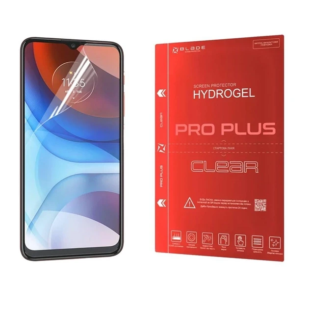 Гідрогелева плівка на екран глянсова 3D протиударна BLADE PRO PLUS для Motorola G54 Power FRONT SHELL - фото 1