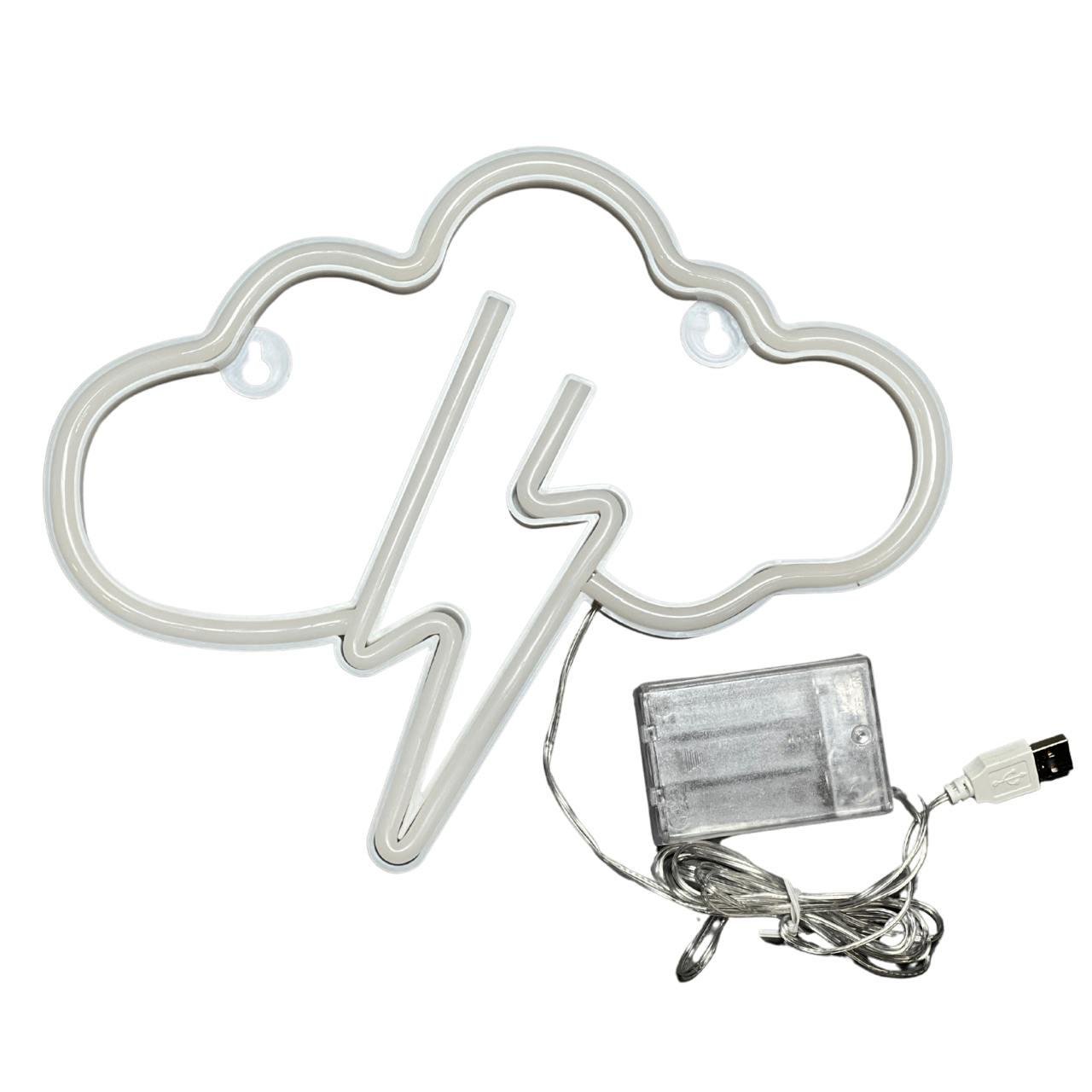 Светильник настенный Decoration Lamp Cloud and Lightning на батарейках и USB (777575)