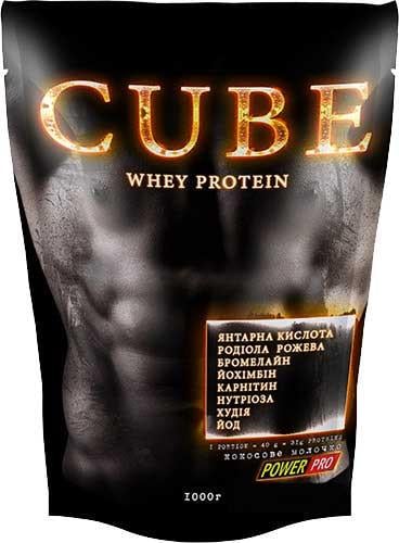 Белковый комплекс для рельефной сушки POWER PRO Whey Cube Кокос с синефрином 1 кг (000003176)
