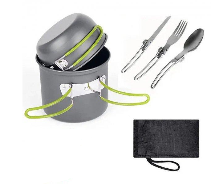 Набір туристичного посуду UkrCamp SY-101 з антипригарним покриттям