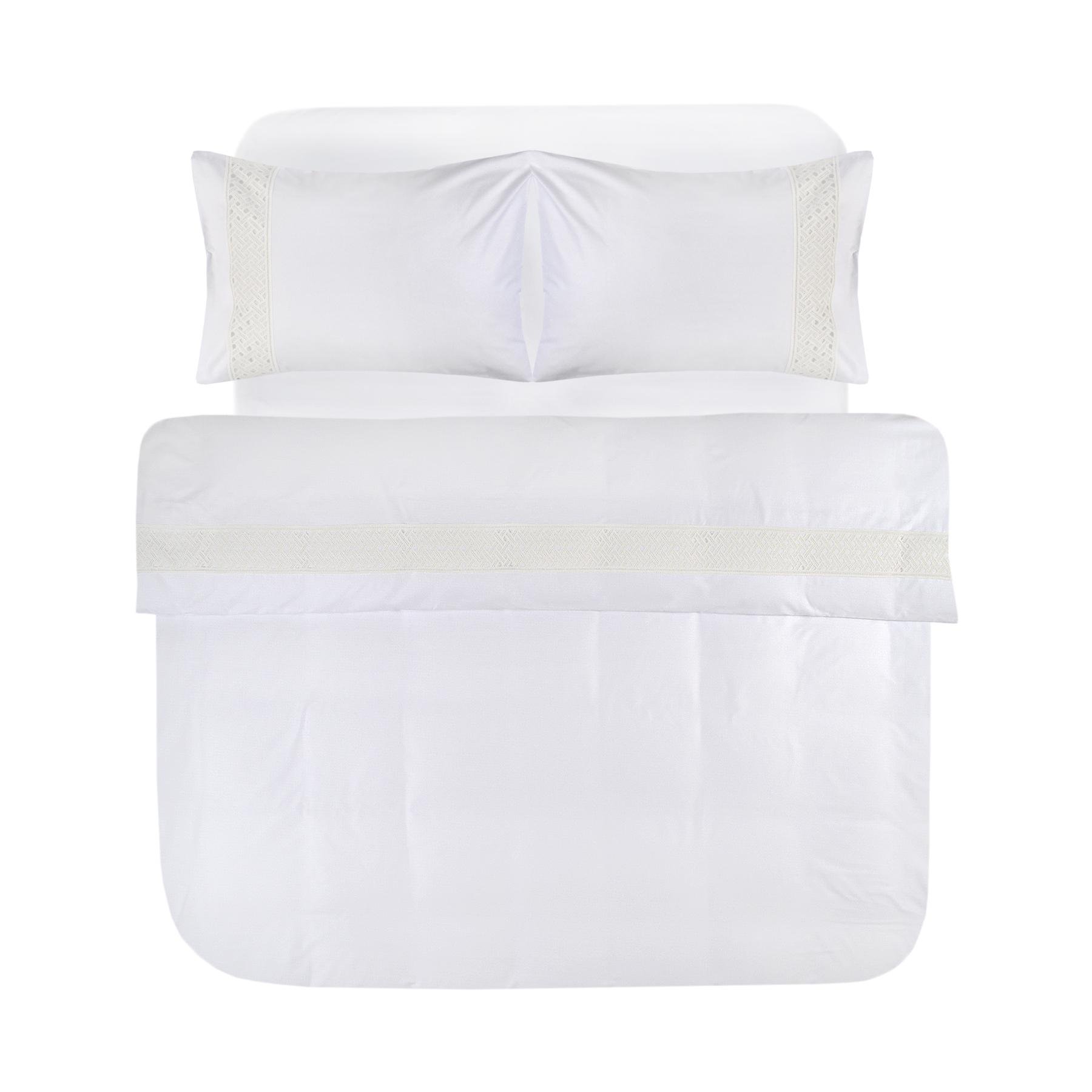 Підковдра з наволочками Penelope Delfina beyaz 200х220/50х70 см 2 шт. Білий (28584491)
