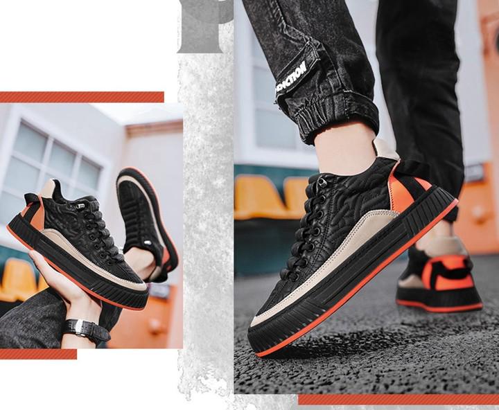 Кеды Grogu стелька 275 мм р. 44 Black/Orange - фото 3