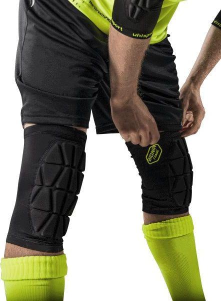 Наколенник Uhlsport Bionikframe Knee Pad 1006967 01 XL Черно-желтый - фото 3