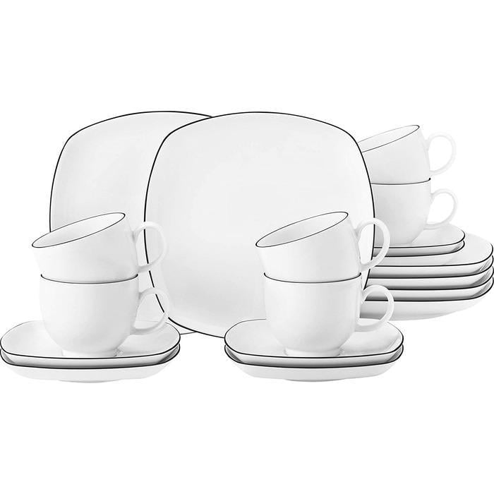 Кофейный сервиз Seltmann Weiden Black Line Lido из 18 предметов (SW-4052212088266)