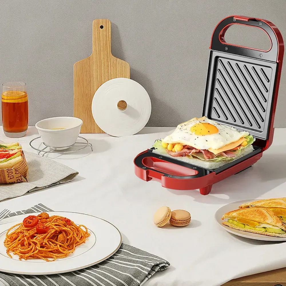 Бутербродница Breakfast machine со сменными панелями 600 Вт (25331676) - фото 6