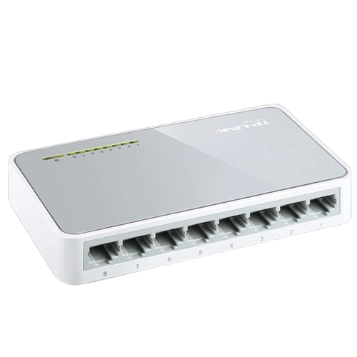 Комутатор некерований 8-портовий настільний TP-Link TL-SF1008D 10/100 Мбіт/с (633125) - фото 2 Комутатор некерований 8-портовий настільний TP-Link TL-SF1008D 10/100 Мбіт/с (633125) - фото 2