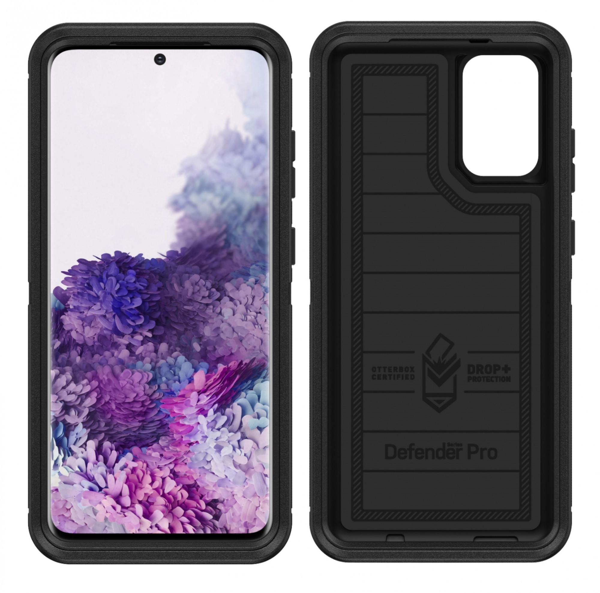 Чехол противоударный с клипсой подставкой OtterBox Defender Series Pro для Samsung Galaxy S20 Plus Black - фото 5