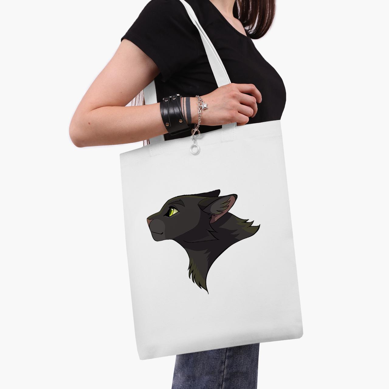 Эко сумка шоппер Black panther 41x35 см Белый (9227-2844-WT1)
