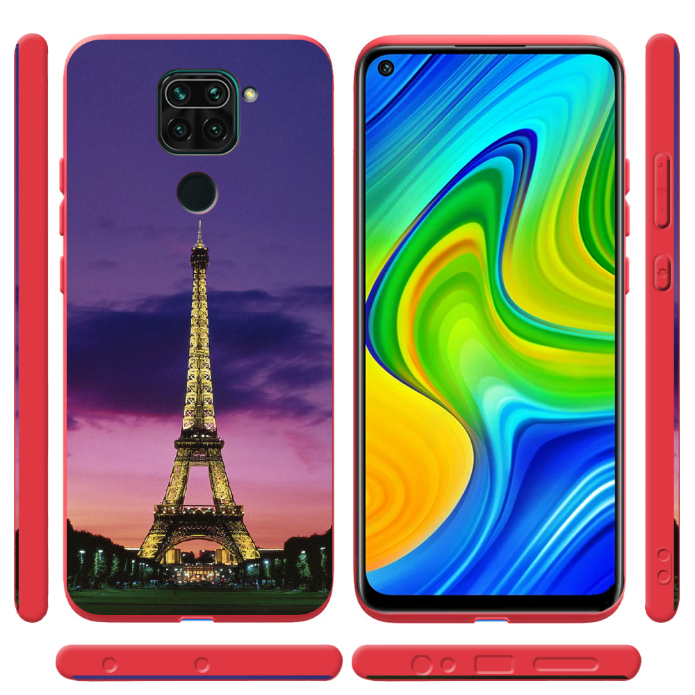 Чехол с рисунком Boxface Xiaomi Redmi Note 9 Полночь в Париже Красный силикон (39801-up964-41193) - фото 2