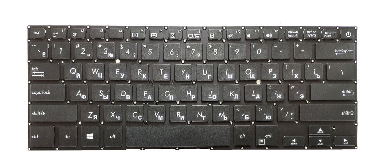 Клавиатура для ноутбука Asus A411 A411UF матовая (0KNB0-F124RU00)