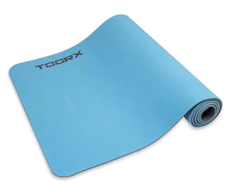 Килимок спортивний Toorx Yoga Professional TPE 183x60x0,6 см Azzurro/Antracite (MAT-183) - фото 6