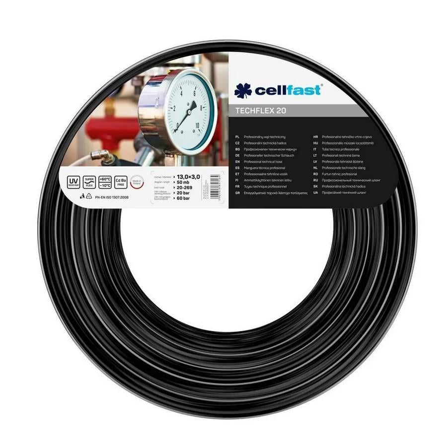 Шланг технічний Cellfast Techflex Професійний 20 13х3 мм 50 м (ПР 20-269) Шланг технічний Cellfast Techflex Професійний 20 13х3 мм 50 м (ПР 20-269)