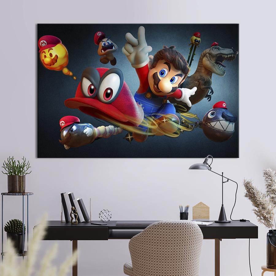 Картина на холсте Super Mario 75x50 см (1512-1)