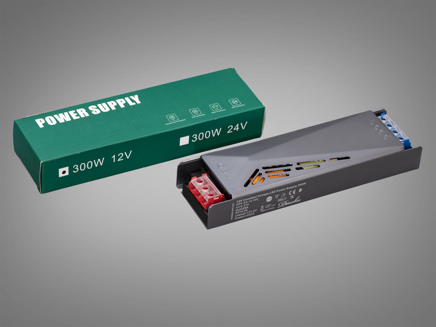 Блок питания для LED ленты 12 В 300 Вт 25А (PPF-A300w-12 В)