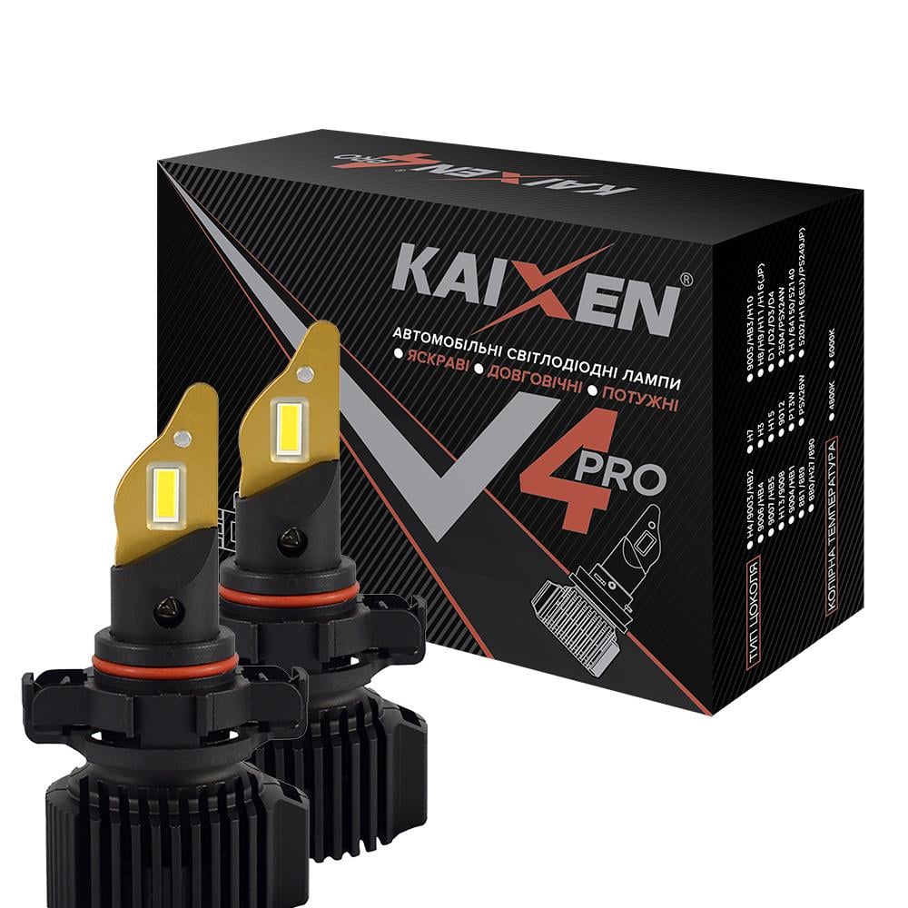 Лампи світлодіодні Kaixen V4Pro CANBUS Ready H16 50W 6000K (357) - фото 1