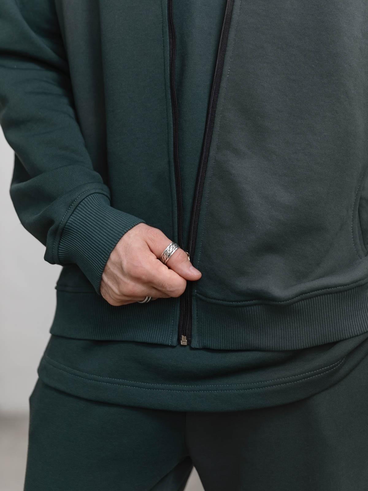 Бомбер чоловічий вільний FROMUS M/L Темно-зелений (1126-60) - фото 5 Бомбер чоловічий вільний FROMUS M/L Темно-зелений (1126-60) - фото 5