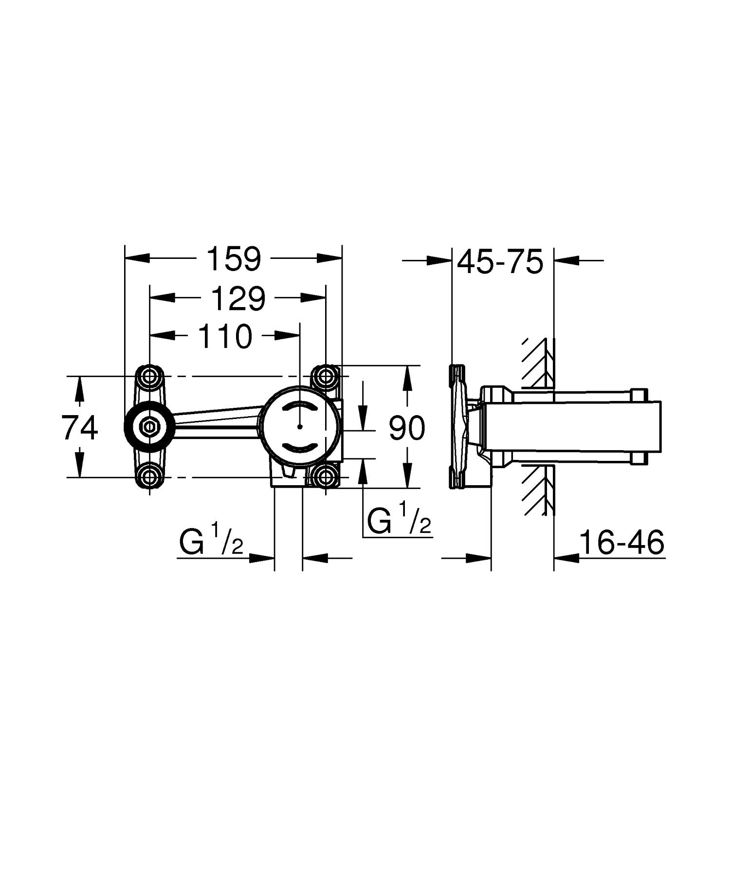 Прихована частина змішувача для раковини Grohe Non Rapido OHM (23571000) - фото 2