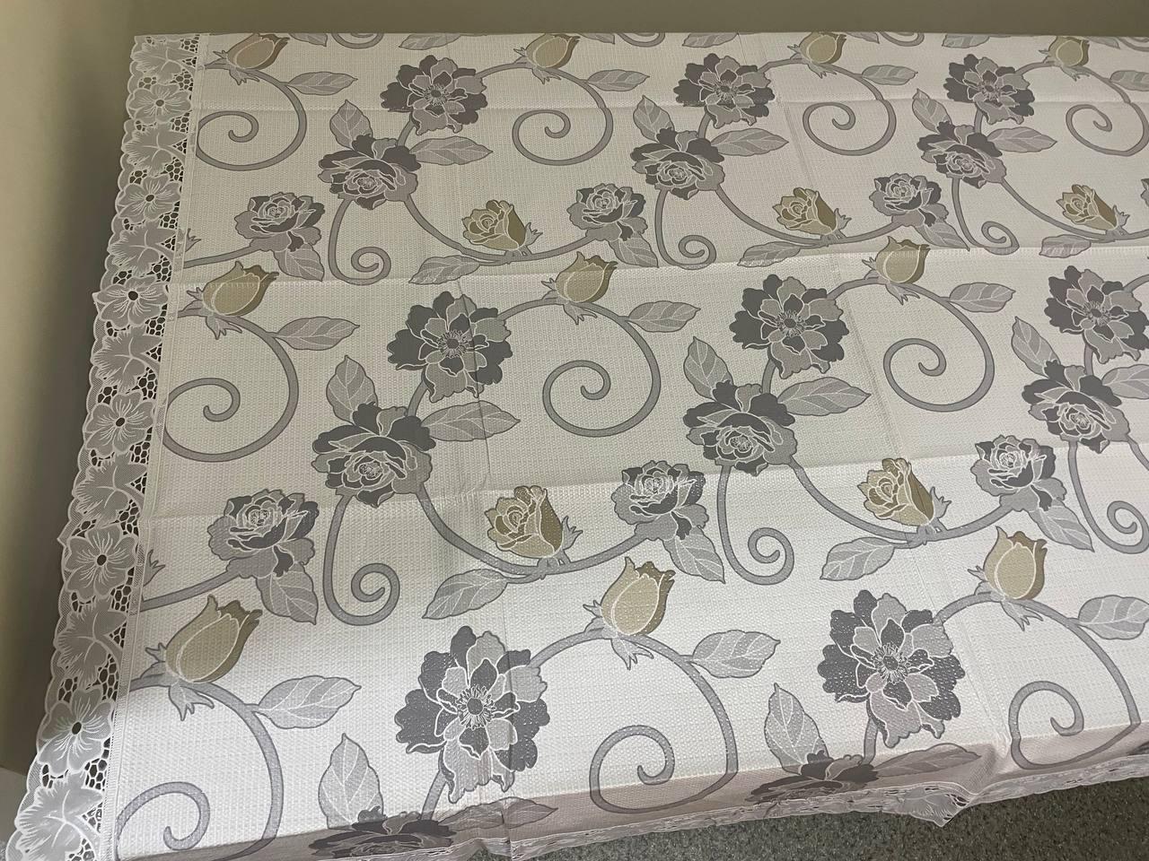 Клеенка на стол Tea Time с кружевом 140x110 см (2352102588) - фото 3