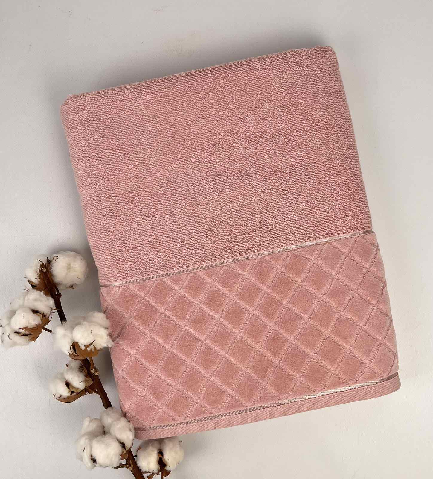 Рушник AE Model-3 90х150 см Рожевий (CN32514) - фото 1 Рушник AE Model-3 90х150 см Рожевий (CN32514) - фото 1