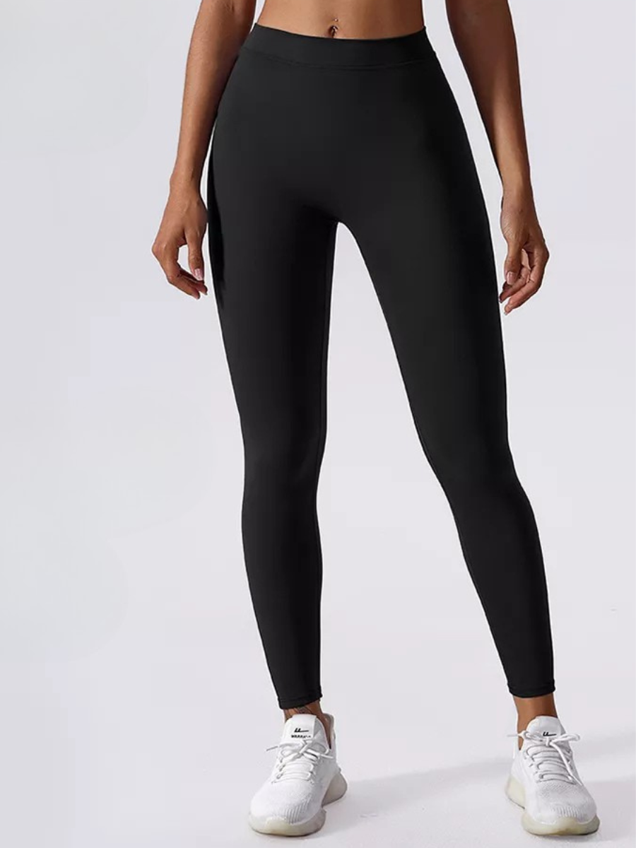 Лосины глубокий пуш ап для тренировок и повседневности однотонные S Черный (70176/S) - фото 3 Лосины глубокий пуш ап для тренировок и повседневности однотонные S Черный (70176/S) - фото 3