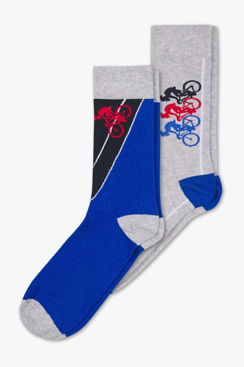 Шкарпетки C&A 2 пари р. 39-42 Синій/Сірий (9537164325508)