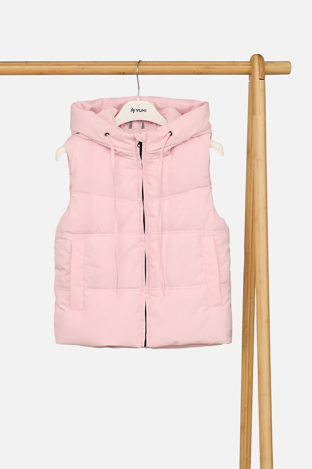 Жилет утепленный для девочки 140 см Розовый ( SKT001041109)