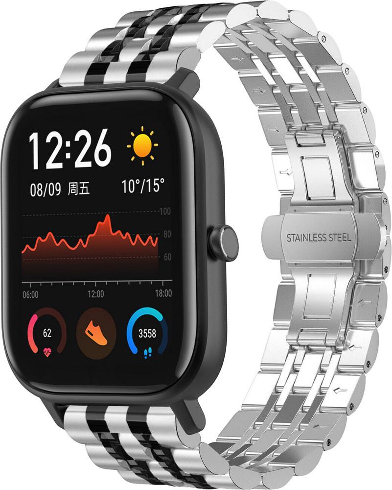 Браслет металлический Spinye Line для Amazfit GTS Silver/Black (29034-69) Браслет металлический Spinye Line для Amazfit GTS Silver/Black (29034-69)