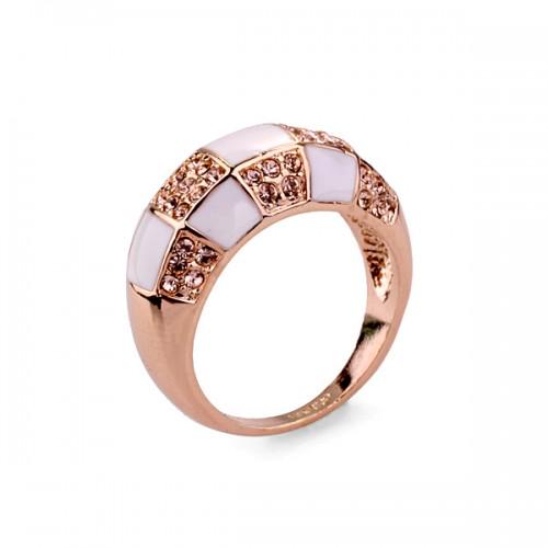 Кольцо с кристаллами Сваровски 96426 Italina р. 17 Белый