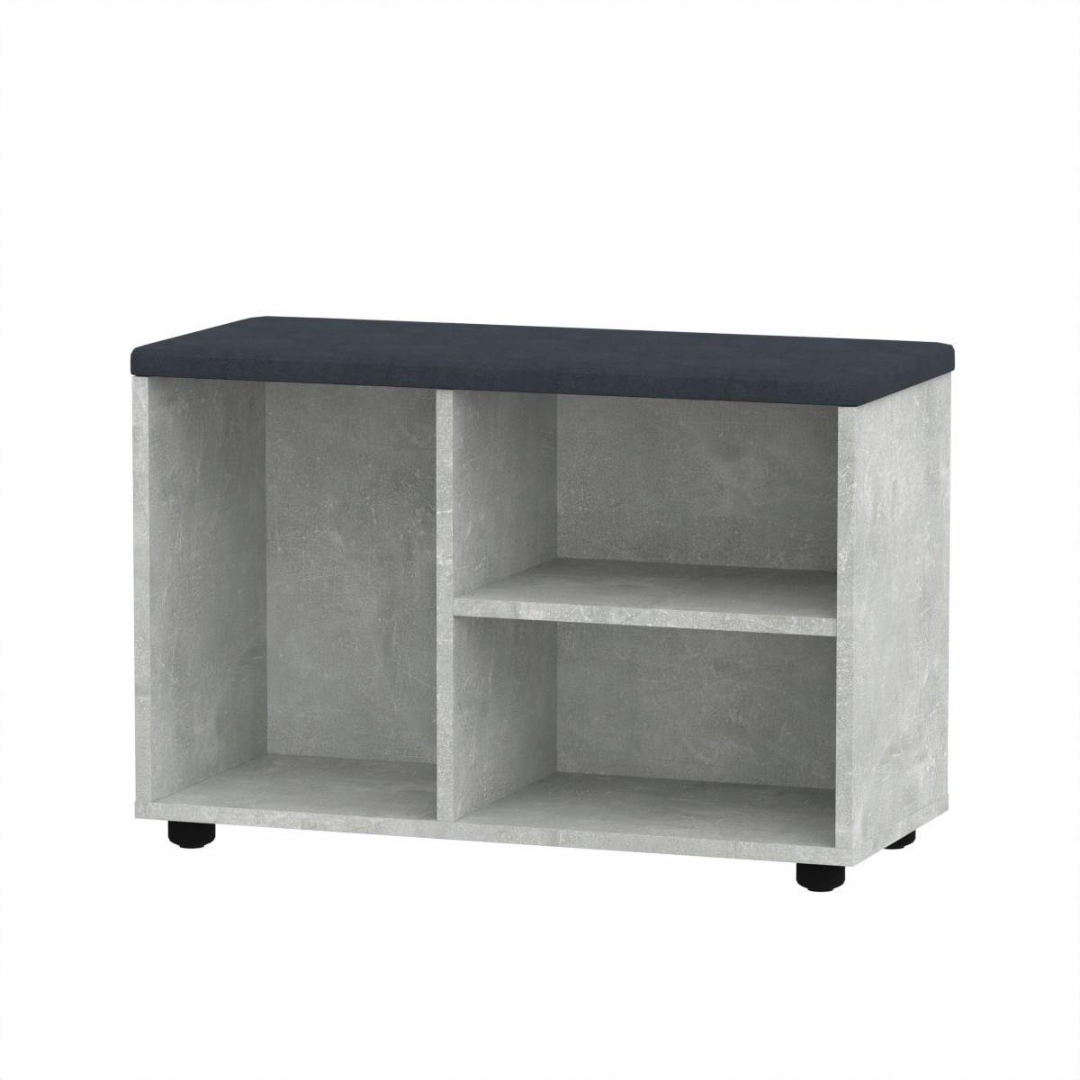 Тумба для взуття з сидінням Компаніт ТО-18 70х30х46,5 см Ательє світлий (25396549)