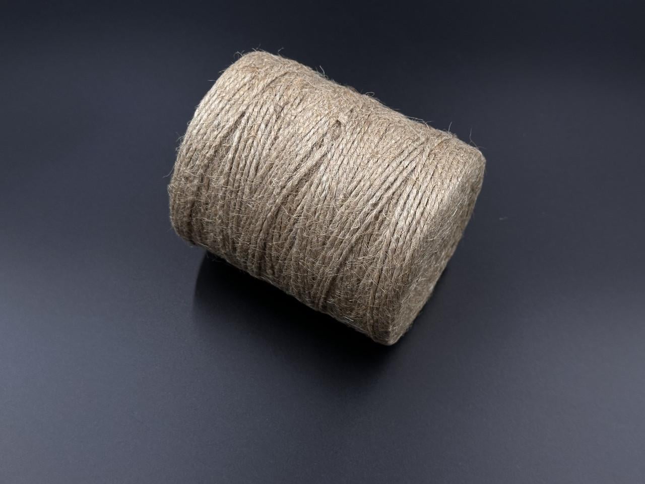 Шпагат джутовый натуральный льняной витой 3 мм 200 м (LF-022-2)