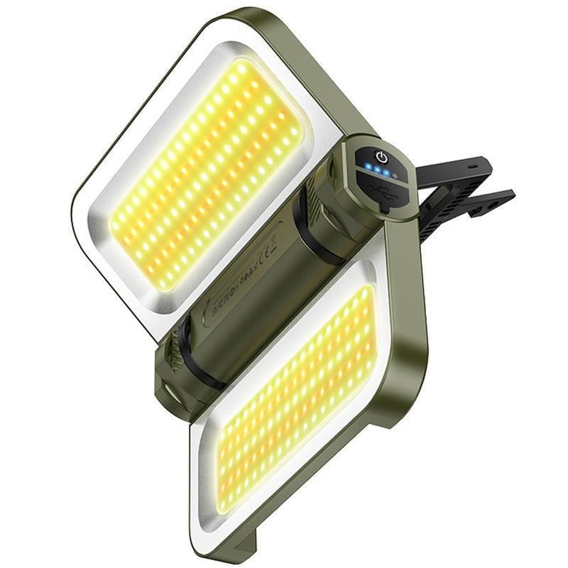 Фонарь кемпинговый Hoco DL22 solar-powered 5000 mAh Green (3172289534)