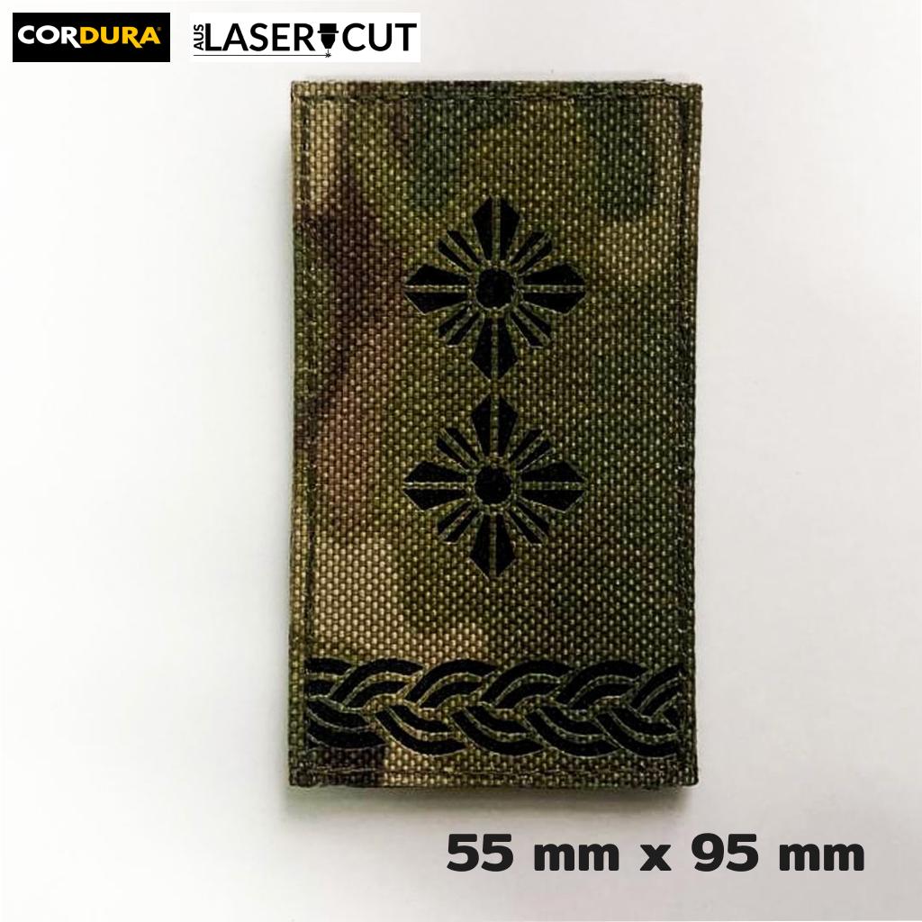 Шеврон на липучці Laser CUT UMT Погон звання Підполковник 55х95 мм Мультикам (9234294) - фото 2