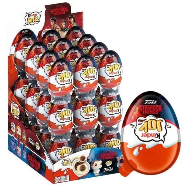 Набір шоколадних яєць Kinder Joy Дивні Дива Funko Netflix Stranger Things 20 г 4 шт.